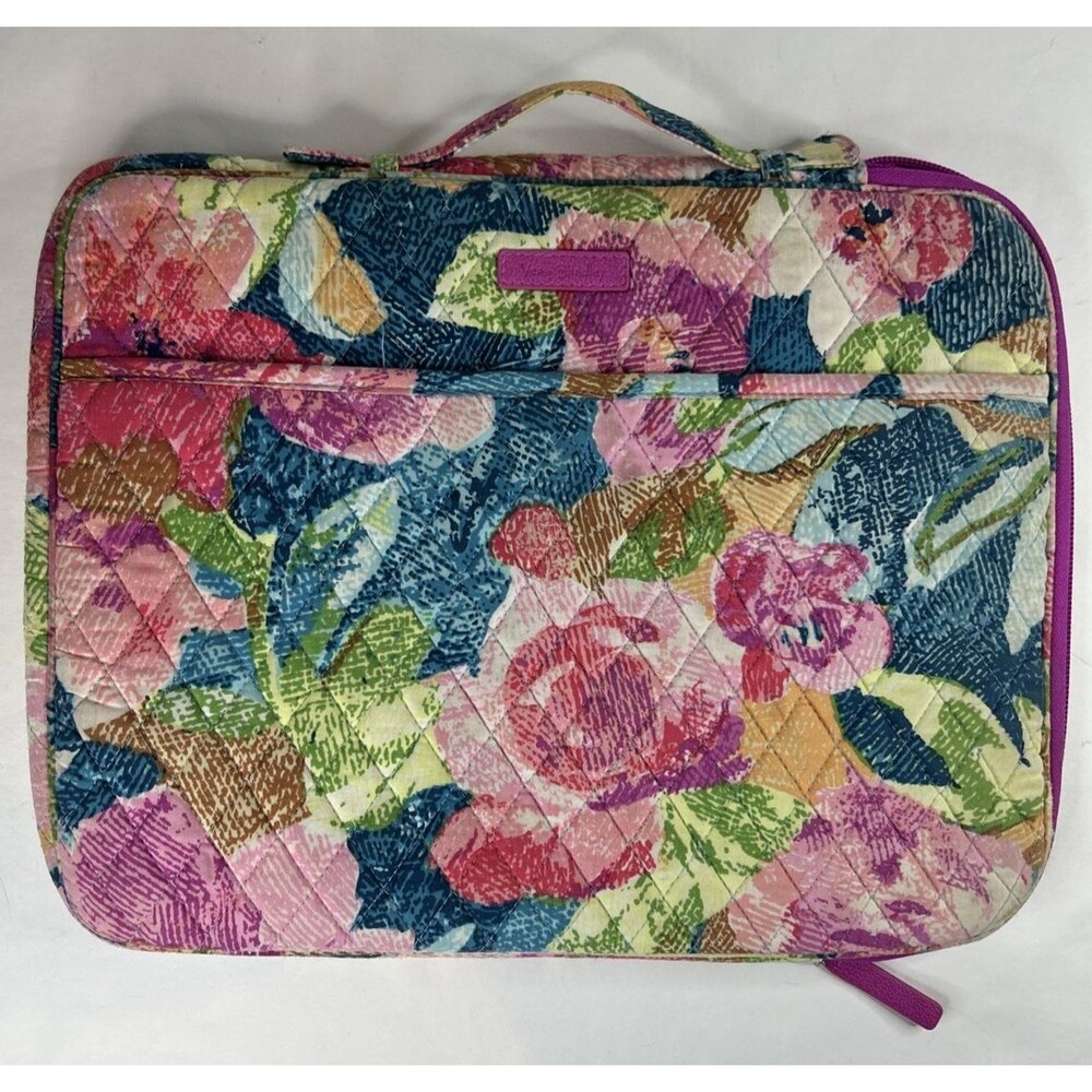 Vera Bradley Superbloom Print Laptop/Document Sleeve 14"×11"